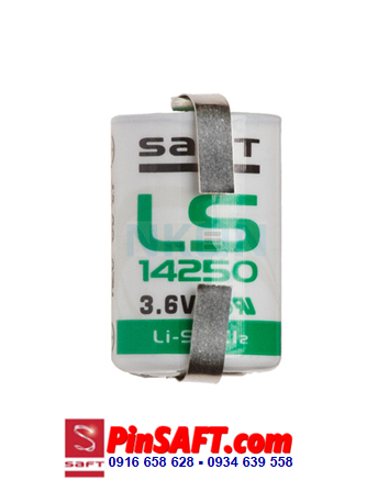 LS14250, Pin Saft LS14250  lithium 3.6v size 1/2AA 1200mAh (chân thép) _Made in France